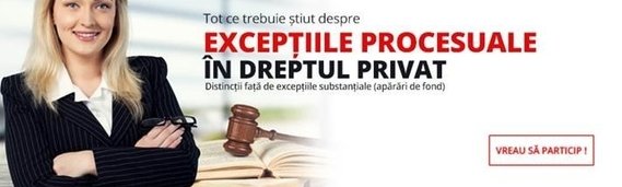 Exceptiile procesuale in dreptul privat